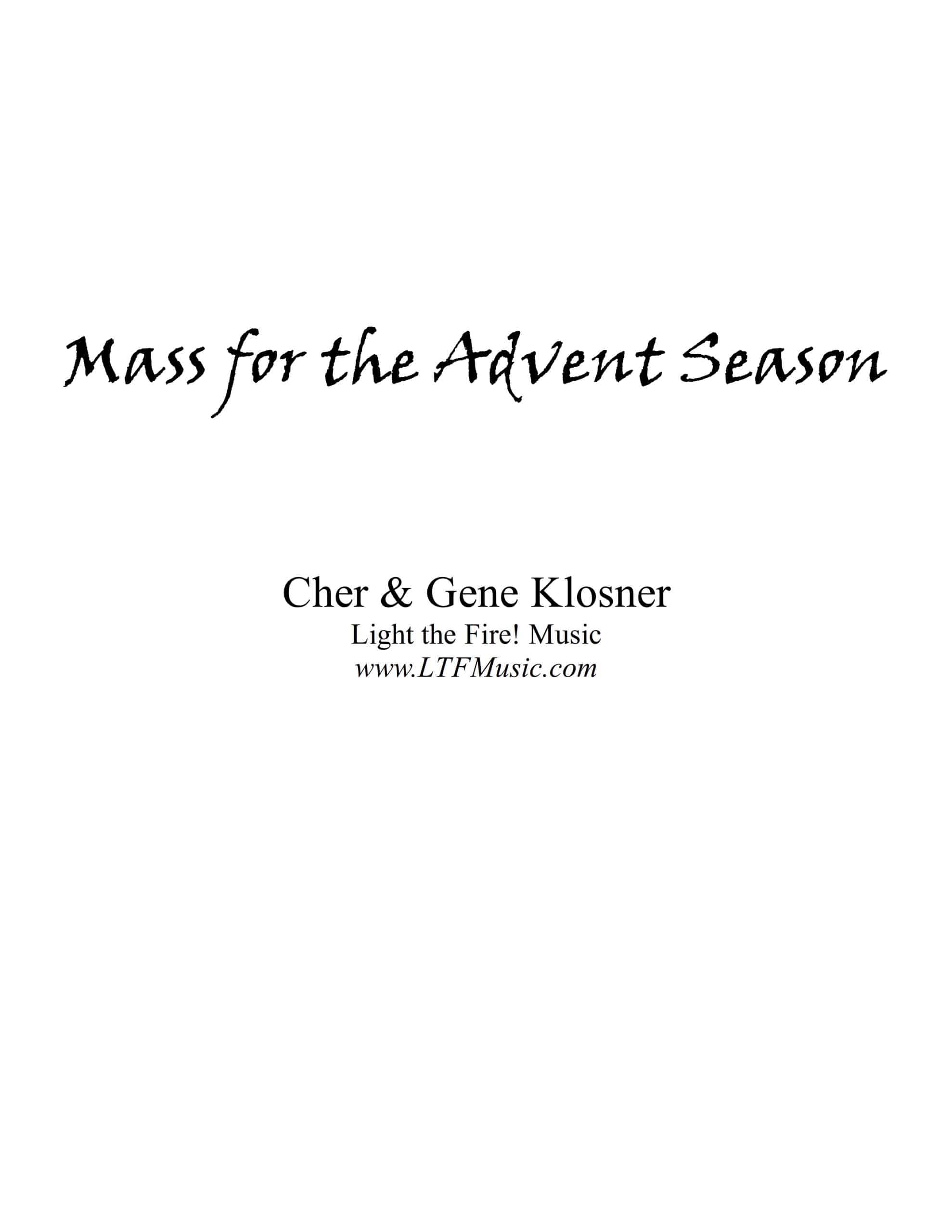Mass for the Advent Season (Klosner)