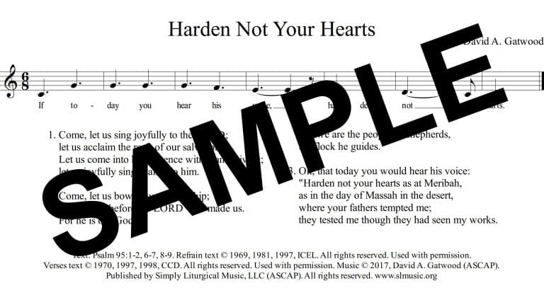 Harden Not Your Hearts - SampleAssembly
