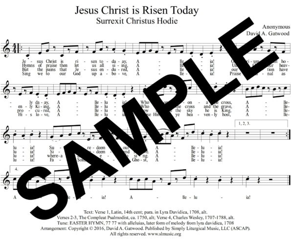 Jesus Christ is Risen Today SampleAssembly