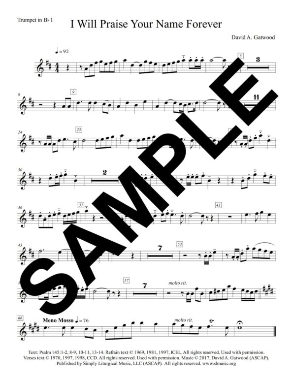 Psalm 145 Gatwood Trumpet in Bb 1 Sample scaled
