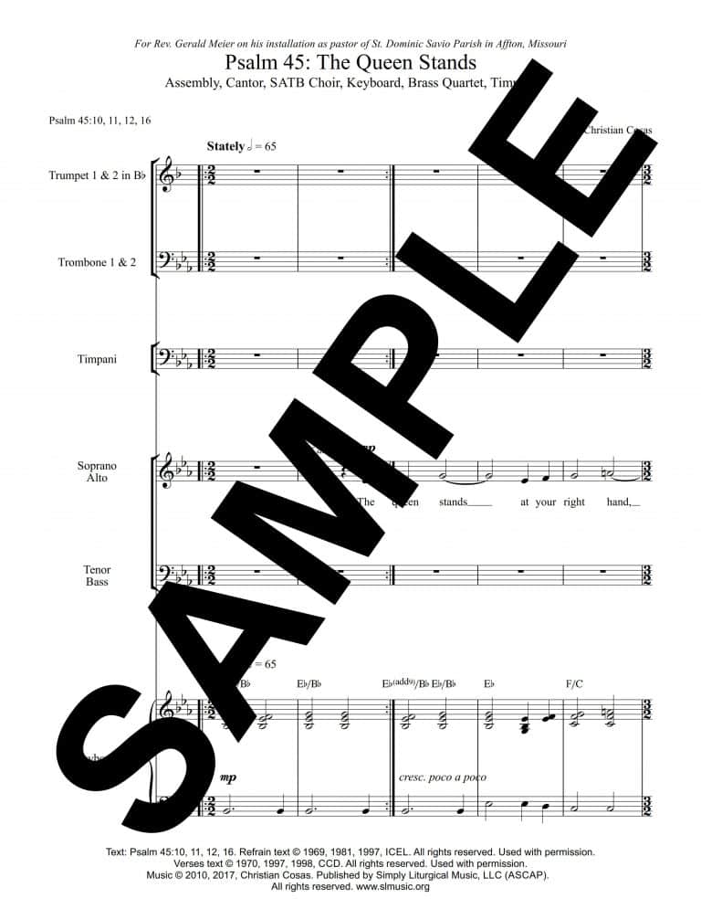 Psalm 45 (Cosas) -Sample Full Score