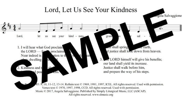 Psalm 85 Salvaggione SampleAssembly