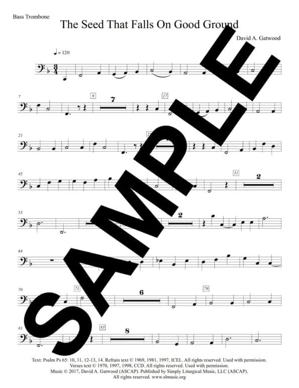 Psalm 65 Gatwood Sample Bass Trombone scaled