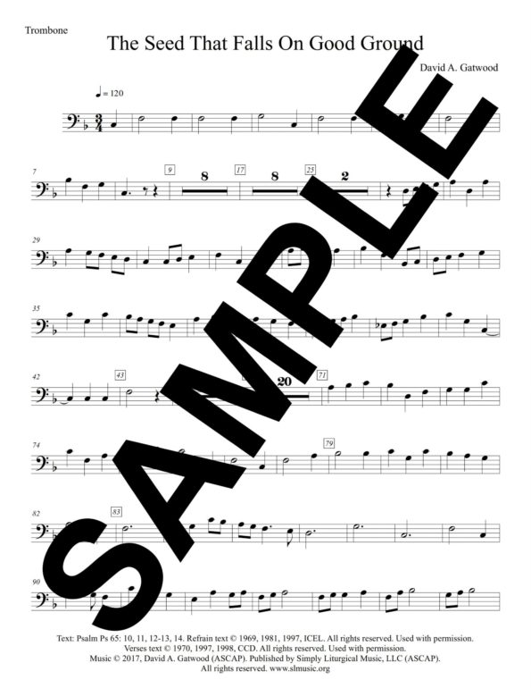 Psalm 65 Gatwood Sample Trombone scaled