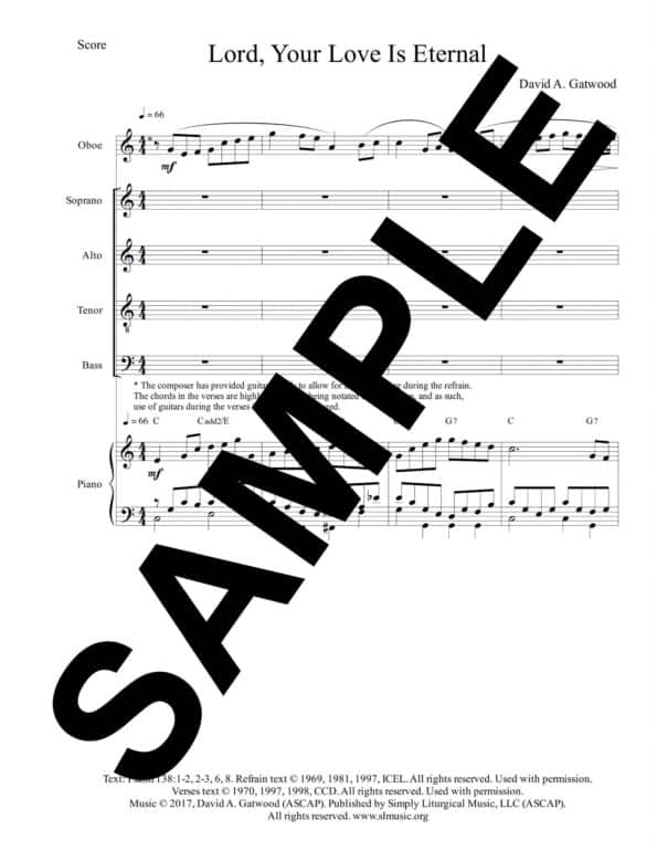 Psalm 138 Gatwood Sample Score scaled