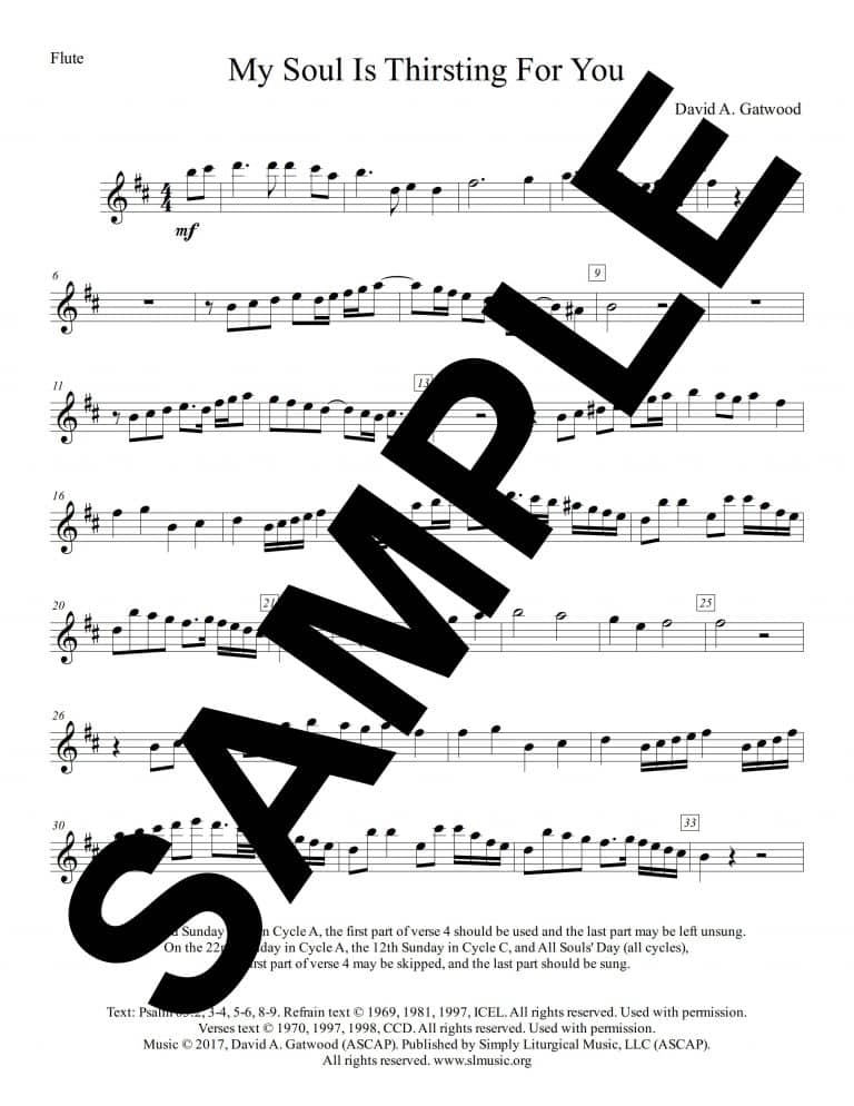 Psalm 63 (Gatwood) -Sample Flute