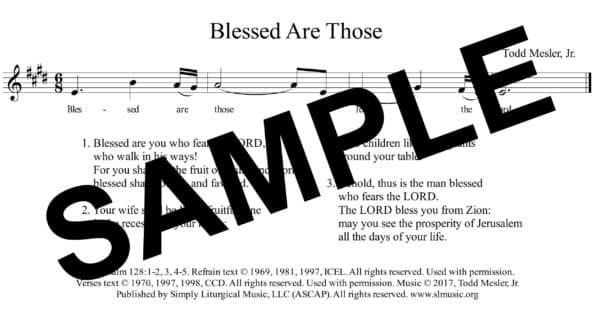 Psalm 128 Mesler Sample Assembly