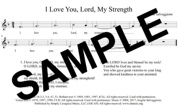 Psalm 18 Salvaggione Sample Assembly