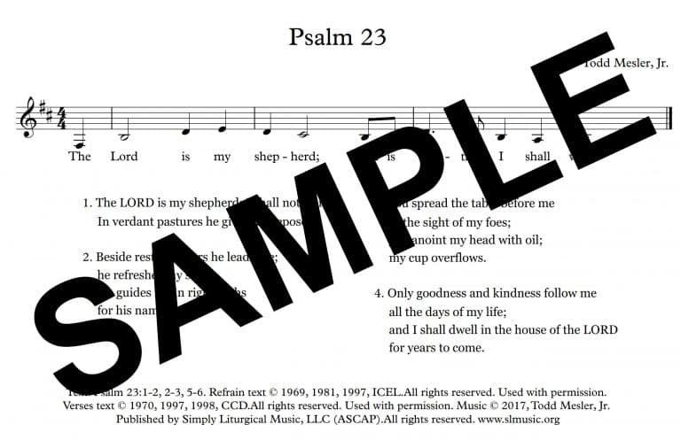 Psalm 23 (Mesler) -Sample Assembly