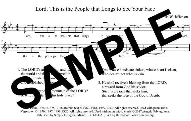 Psalm 24-All Saints (Jefferson) -Sample Assembly