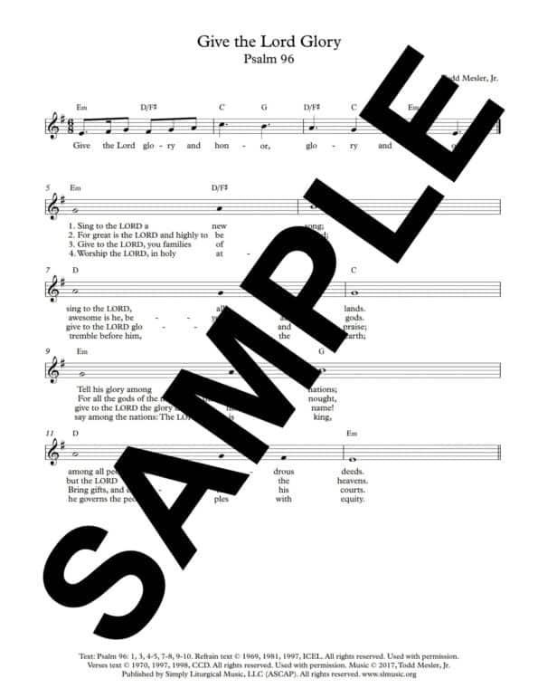 Psalm 96 Mesler Sample Lead Sheet scaled