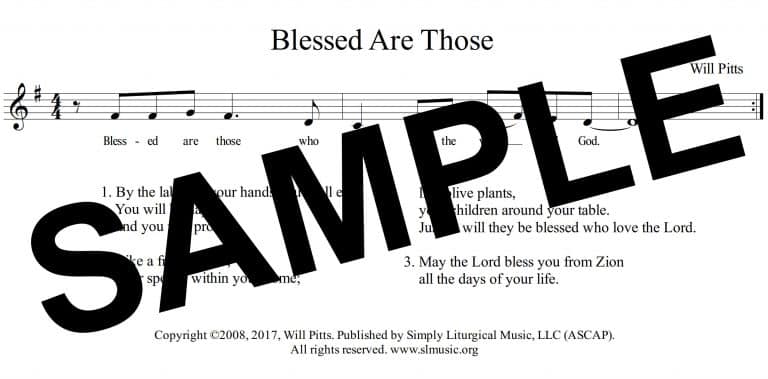 Psalm 128 (Pitts) -Sample Assembly
