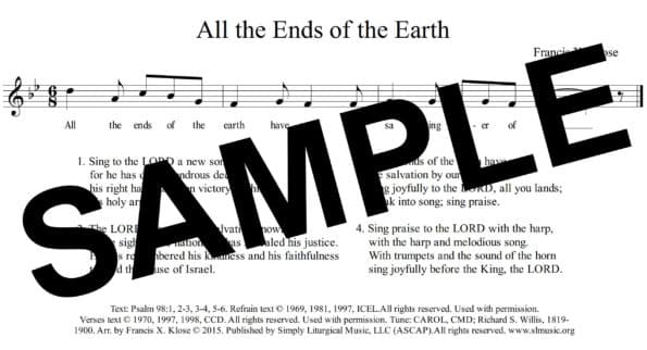 Psalm 98 Christmas Klose Sample Assembly