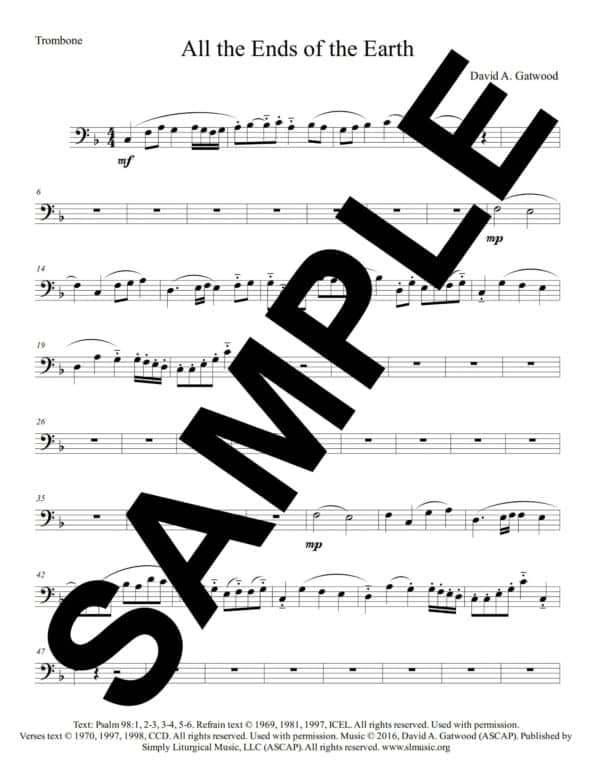 Psalm 98 Gatwood Sample Trombone scaled
