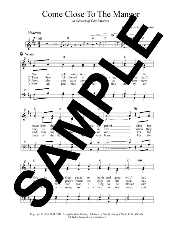 Come Close To The Manger Sample SATB 1 scaled