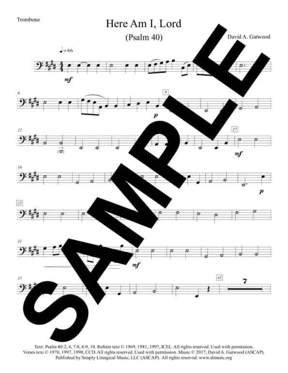 Psalm 40 Gatwood Sample Trombone scaled