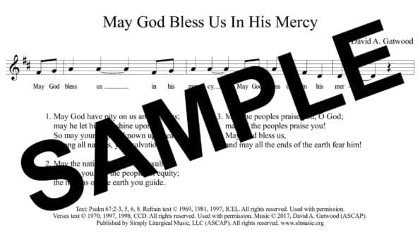 Psalm 67 Mary Gatwood Sample Assembly
