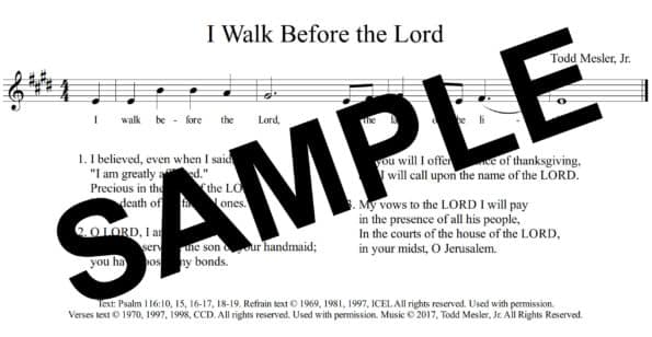 Psalm 116 Mesler Sample Assembly