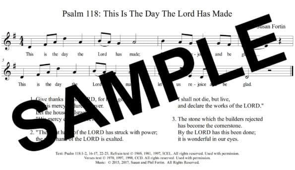 Psalm 118 Easter Fortin Sample Assembly