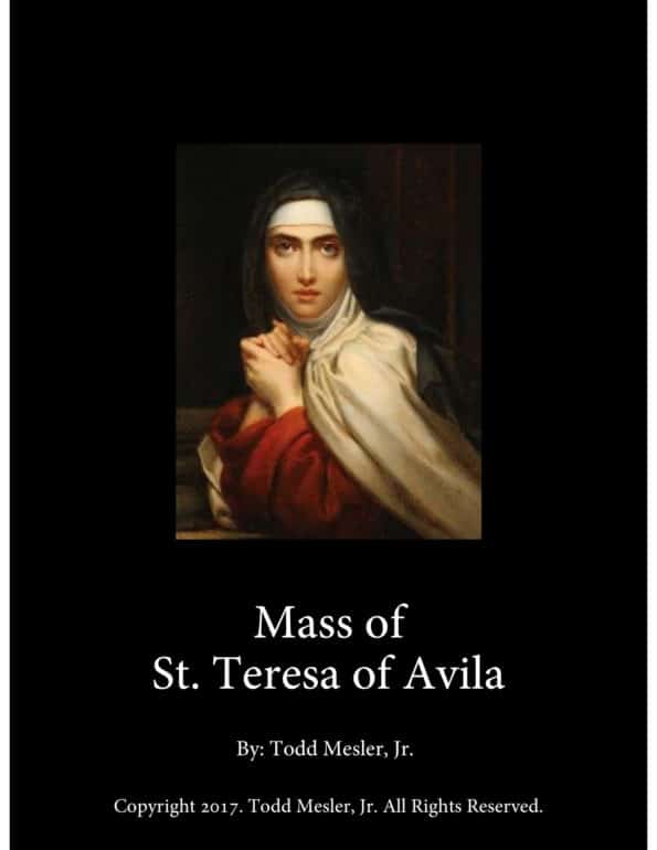 Mass of St. Teresa of Avila Cover Page 1