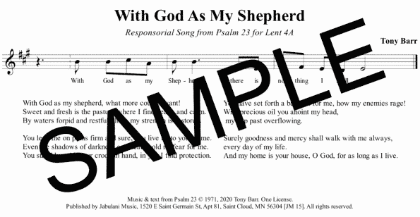 4A Ps 23 With God As My Shepherd Sample Assembly 1