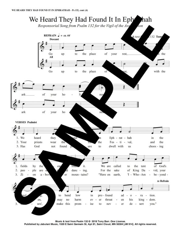 Psalm 132 Assumption Vigil BarrSample All Music 2 scaled