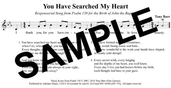 Psalm 139 Baptist Barr Sample Assembly