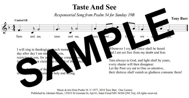 Psalm 34-19B (Barr)-Sample Assembly