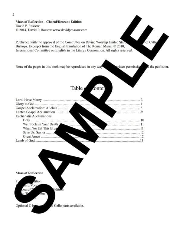 Mass of Reflection Sample Choral Descant Edition 1 scaled
