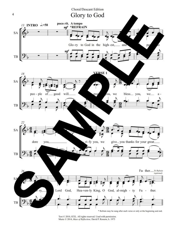 Mass of Reflection Sample Choral Descant Edition 3 scaled