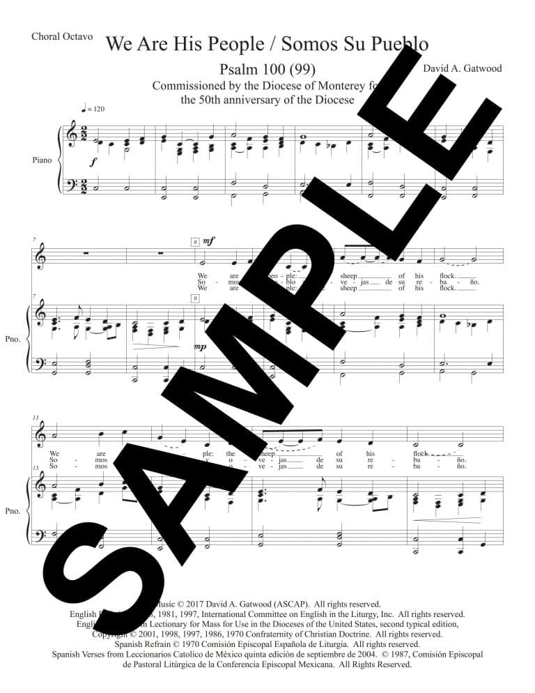 Psalm 100 (Gatwood)-Sample Choral Octavo