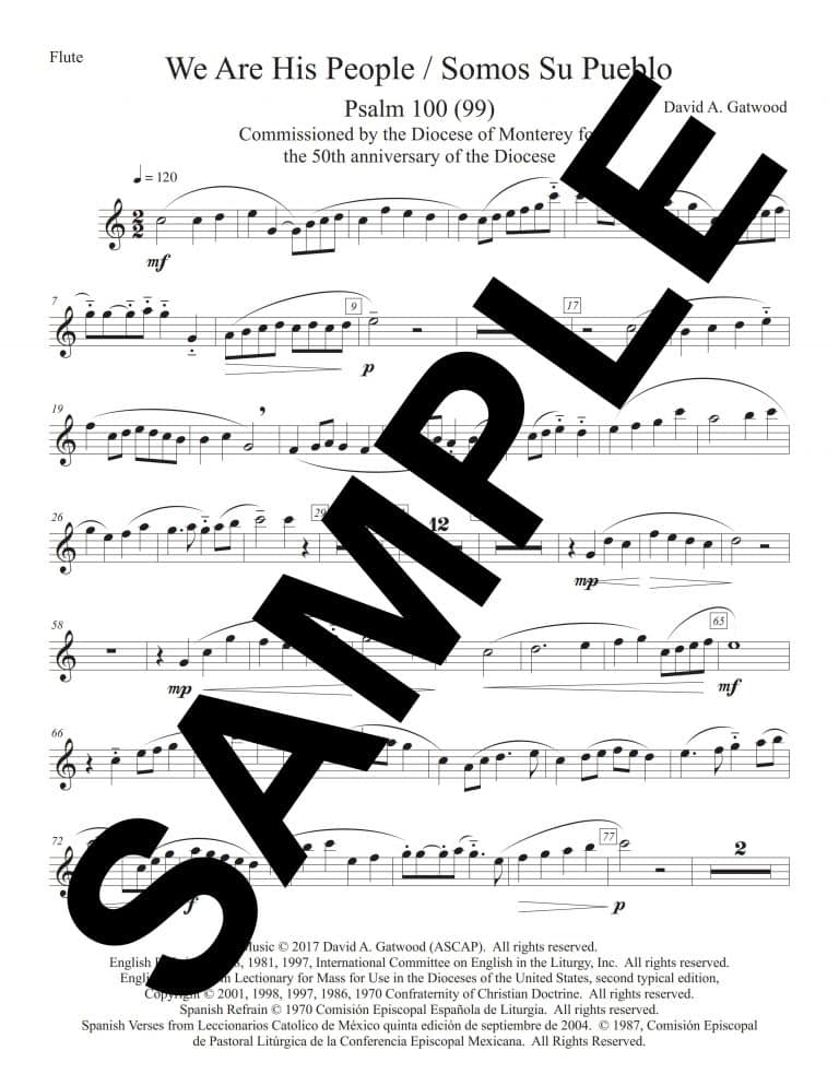 Psalm 100 (Gatwood)-Sample Flute