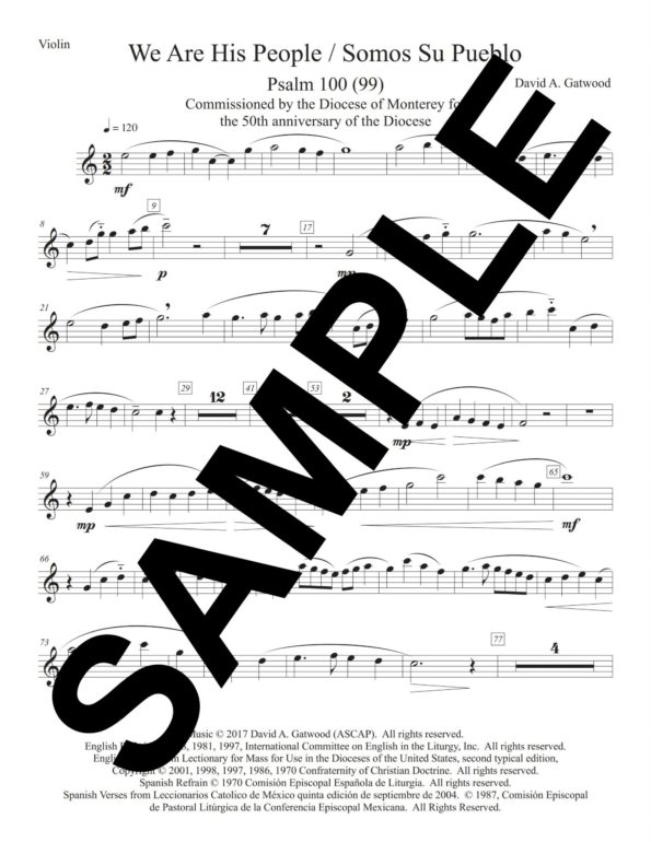 Psalm 100 Gatwood Sample Violin scaled
