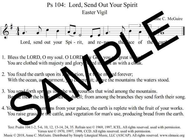Psalm 104 Lord Send Out Your Spirit McGuire Sample Assembly Easter Vigil 1 png