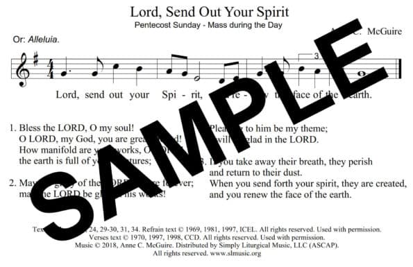 Psalm 104 Pentecost McGuire Sample Assembly 1