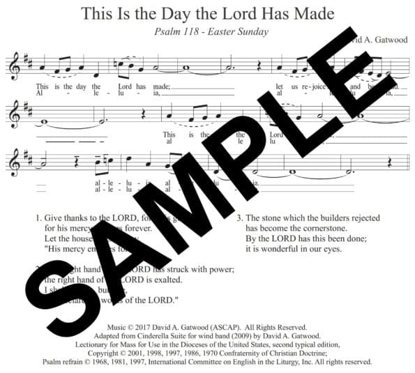 Psalm 118 Easter Gatwood Sample Assembly