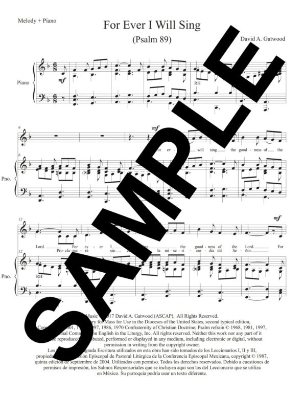 Psalm 89 Chrism Gatwood Sample Melody Piano scaled