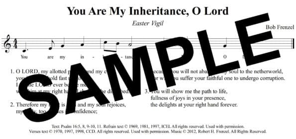 Psalm 16 Easter Vigil Frenzel Sample Assembly