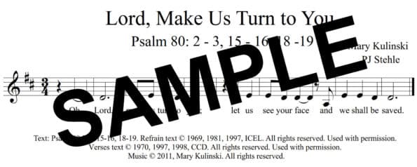 Psalm 80 Kulinski Sample Assembly