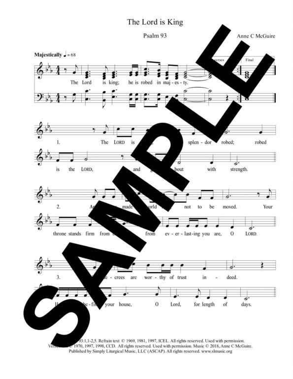 Psalm 93 McGuire Sample Choir scaled