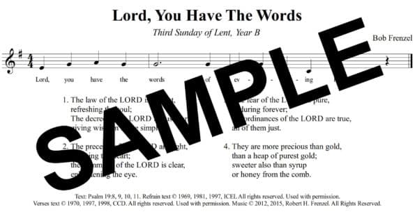 Psalm 19 Lent3B Frenzel Sample Assembly