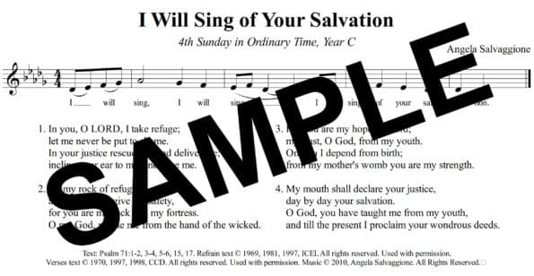 Psalm71 I Will Sing of Your Salvation Salvaggione Sample Assembly