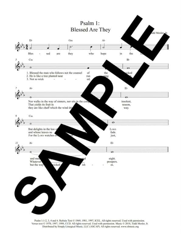 Thursday After Ash Wednesday Psalm 1 Blessed Are They Sample scaled