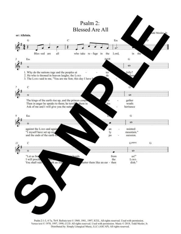 Psalm 2 Blessed Are All Mesler Sample Lead Sheet scaled