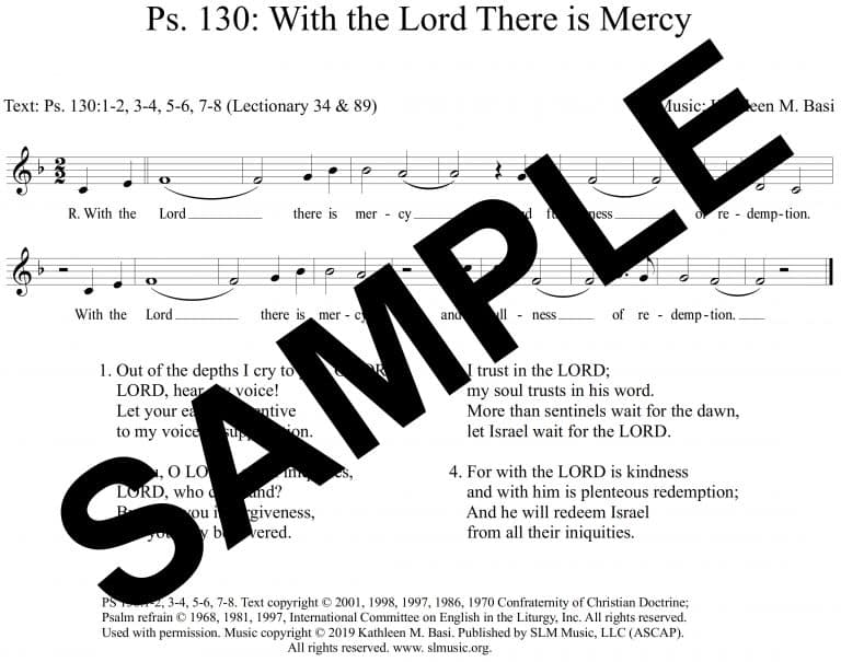 Psalm 130 - With the Lord There Is Mercy (Basi)-Sample Assembly