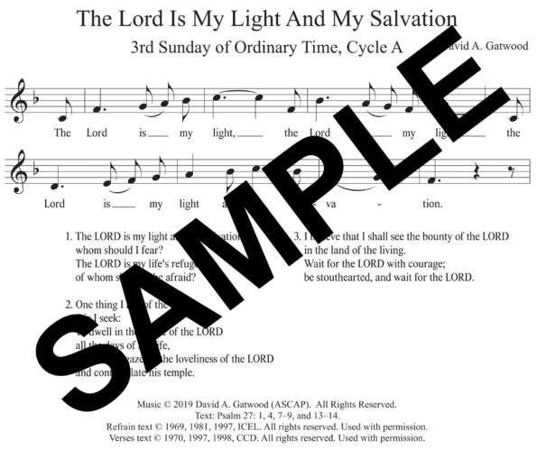 The Lord Is My Light And My Salvation Psalm 27 Sample Congregation OT 3A scaled
