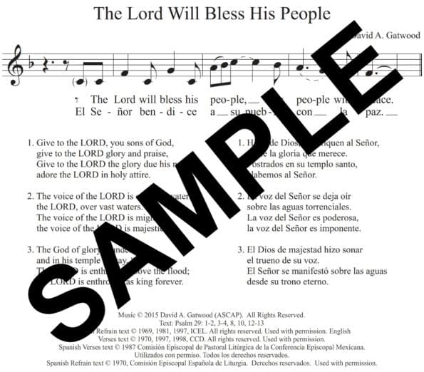 The Lord Will Bless Sample Congregation