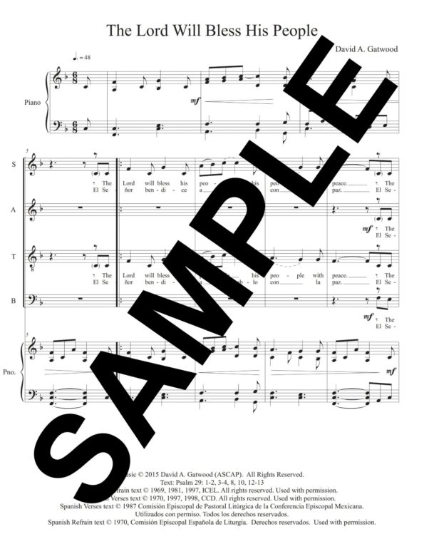 The Lord Will Bless Sample Octavo scaled