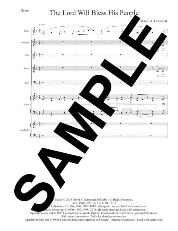 The Lord Will Bless Sample Score scaled