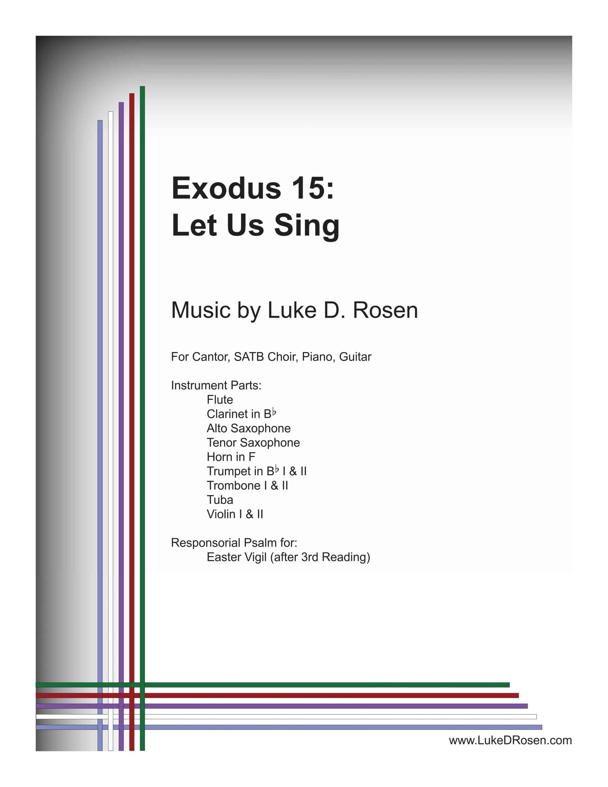 Exodus 15 – Let Us Sing (Rosen)